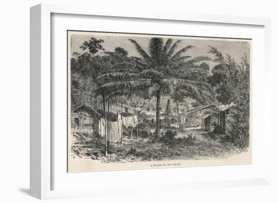 Gabon Village-null-Framed Art Print