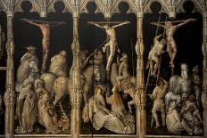 Crucifixion with Saints Coloman, Quirin, Castor and Chrysogonus, Ca. 1440-Gabriel Angler-Giclee Print