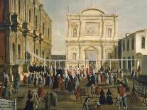 Doge and Lords in Church of San Rocco on Holy Day-Gabriel Bella-Giclee Print