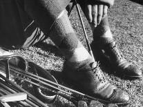 Feet and Golf Clubs Belonging to Golfer Byron Nelson-Gabriel Benzur-Framed Stretched Canvas