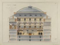 Sketch for the Reconstruction of the Paris City Hall-Gabriel Davioud-Stretched Canvas