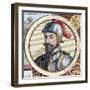 Gabriel De Rojas Cordova (C.1480-1549). Spanish Conqueror. Colored Engraving.-Tarker-Framed Giclee Print