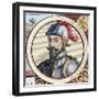 Gabriel De Rojas Cordova (C.1480-1549). Spanish Conqueror. Colored Engraving.-Tarker-Framed Giclee Print