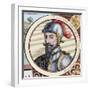 Gabriel De Rojas Cordova (C.1480-1549). Spanish Conqueror. Colored Engraving.-Tarker-Framed Giclee Print