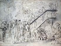 Concert scene , 18th century-Gabriel De Saint-aubin-Giclee Print