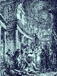Concert scene , 18th century-Gabriel De Saint-aubin-Giclee Print