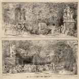 A Meeting in the Tuileries Gardens around a Statue, 1760 (Pair to 1163179)-Gabriel De Saint-aubin-Giclee Print
