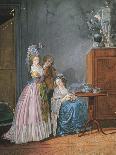 Afternoon Tea-Gabriel Jacques de Saint-Aubin-Giclee Print