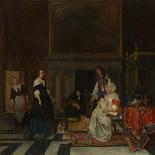 LApothicaire, dit aussi le Chimiste. The pharmacist, also called the chemist-Gabriel Metsu-Giclee Print
