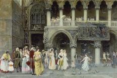 A Venetian Wedding, 1900-Gabriel Puig Roda-Stretched Canvas