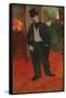 Gabriel Tapie De Celeyran in a Theater Corridor, 1893-1894-Henri de Toulouse-Lautrec-Framed Stretched Canvas