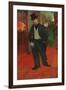 Gabriel Tapie De Celeyran in a Theater Corridor, 1893-1894-Henri de Toulouse-Lautrec-Framed Giclee Print