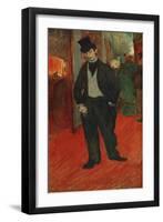 Gabriel Tapie De Celeyran in a Theater Corridor, 1893-1894-Henri de Toulouse-Lautrec-Framed Giclee Print