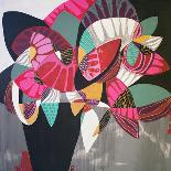Pink Flowers-Gabriela Avila-Stretched Canvas