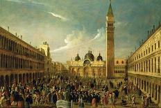 Interior, Saint Mark's Church, (San Marco) Venice, Italy, with Doge-Gabriele Bella-Giclee Print