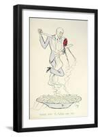 Gabriele D'Annunzio (1863-1938) Dancing with a Woman Above a Plate of Maccheroni (Colour Litho)-Sem-Framed Giclee Print