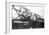 Gabriele d'Annunzio Flying with his Pilot to Drop Leaflets over Vienna, 1918-null-Framed Giclee Print