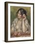 Gabrielle à la rose-Pierre-Auguste Renoir-Framed Giclee Print