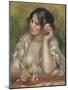 Gabrielle à la rose-Pierre-Auguste Renoir-Mounted Giclee Print