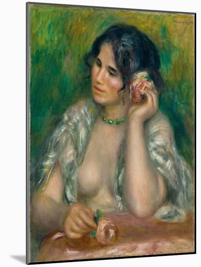 Gabrielle À La Rose-Pierre-Auguste Renoir-Mounted Giclee Print