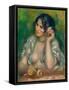 Gabrielle À La Rose-Pierre-Auguste Renoir-Framed Stretched Canvas