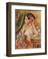 Gabrielle a Sa Coiffure, 1910-Pierre-Auguste Renoir-Framed Giclee Print