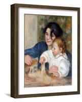 Gabrielle and Jean by Pierre-Auguste Renoir-Fine Art-Framed Photographic Print