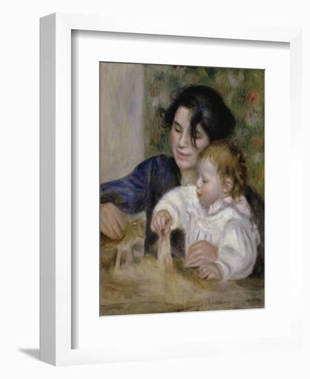 Gabrielle and Jean-Pierre-Auguste Renoir-Framed Premium Giclee Print