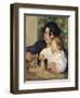 Gabrielle and Jean-Pierre-Auguste Renoir-Framed Art Print