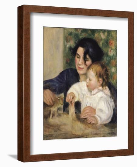 Gabrielle and Jean-Pierre-Auguste Renoir-Framed Art Print