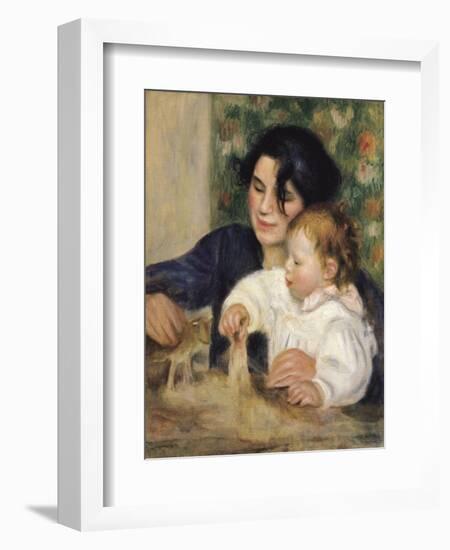 Gabrielle and Jean-Pierre-Auguste Renoir-Framed Art Print