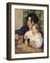 Gabrielle and Jean-Pierre-Auguste Renoir-Framed Art Print