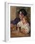 Gabrielle and Jean-Pierre-Auguste Renoir-Framed Giclee Print