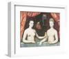 Gabrielle d'Estrees And One Of Her Sisters-null-Framed Premium Giclee Print