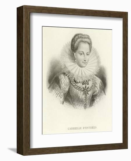 Gabrielle D'Estrees-Alphonse Marie de Neuville-Framed Giclee Print