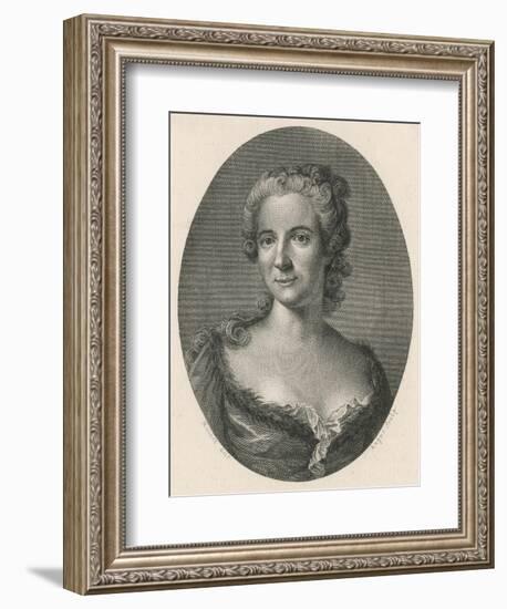 Gabrielle Emilia, Marquise Du Chatelet French Writer, Mistress of Voltaire-null-Framed Art Print