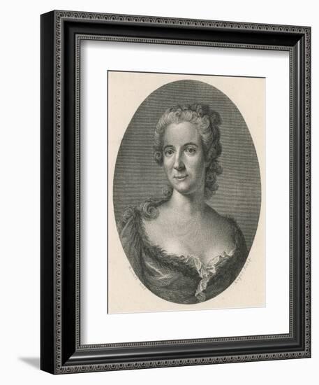 Gabrielle Emilia, Marquise Du Chatelet French Writer, Mistress of Voltaire-null-Framed Art Print