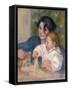 Gabrielle Renard and Infant Son, Jean, 1896-Pierre-Auguste Renoir-Framed Stretched Canvas