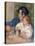 Gabrielle Renard and Infant Son, Jean, 1896-Pierre-Auguste Renoir-Stretched Canvas