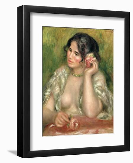 Gabrielle with a Rose, 1911-Pierre-Auguste Renoir-Framed Giclee Print