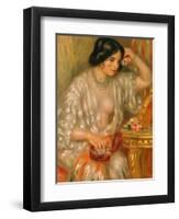 Gabrielle with Jewellery, 1910-Pierre-Auguste Renoir-Framed Giclee Print