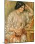 Gabrielle with Jewellery-Pierre-Auguste Renoir-Mounted Premium Giclee Print