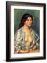 Gabrielle with Open Blouse-Pierre-Auguste Renoir-Framed Art Print