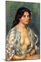 Gabrielle with Open Blouse-Pierre-Auguste Renoir-Mounted Art Print