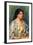 Gabrielle with Open Blouse-Pierre-Auguste Renoir-Framed Art Print