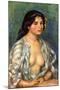 Gabrielle with Open Blouse-Pierre-Auguste Renoir-Mounted Art Print