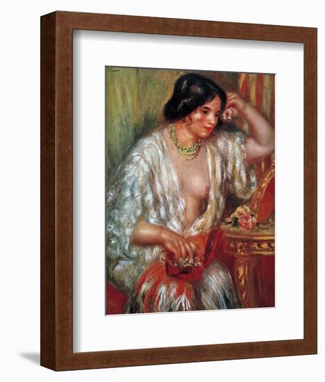 Gabrielle-Pierre-Auguste Renoir-Framed Art Print