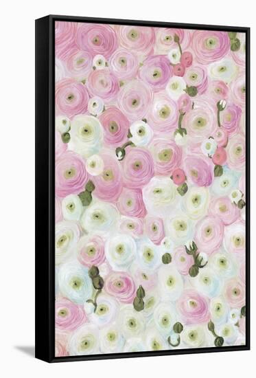 Gabry painterly ranunculus-Rosana Laiz Garcia-Framed Stretched Canvas