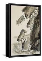 Gadarene Swine-Clive Uptton-Framed Stretched Canvas