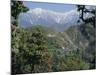 Gaddi Village, Dhaula Dhar Range, Western Himalayas, India, Asia-David Poole-Mounted Photographic Print